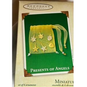 Hallmark Keepsake Ornaments 2003 Presents of Angels Miniatures Gold Christmas